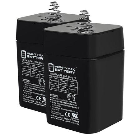 6V 5AH SLA Replacement Battery Compatible with Moultrie Pro Hunter Feeder Kit - 2PK -  MIGHTY MAX BATTERY, MAX3985847